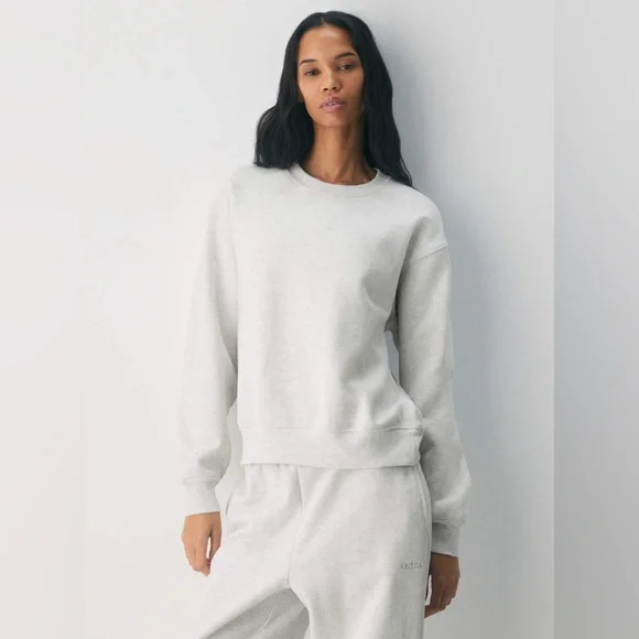 Cozy Sweatfleece Perfect Crew Sweatshirt - Picture 1 of 6